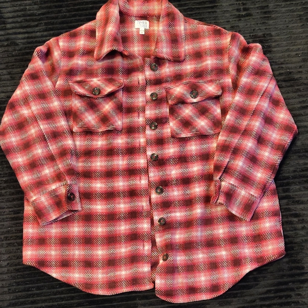 Plaid Button-Up Women's Jacket
